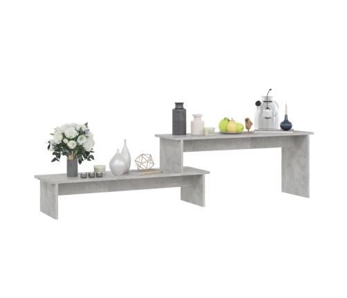 Mueble para TV madera contrachapada gris hormigón 180x30x43 cm