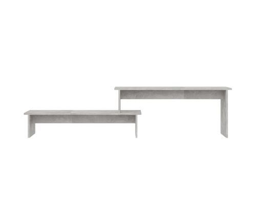 Mueble para TV madera contrachapada gris hormigón 180x30x43 cm