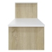 Mueble para TV madera contrachapada roble y blanco 180x30x43 cm