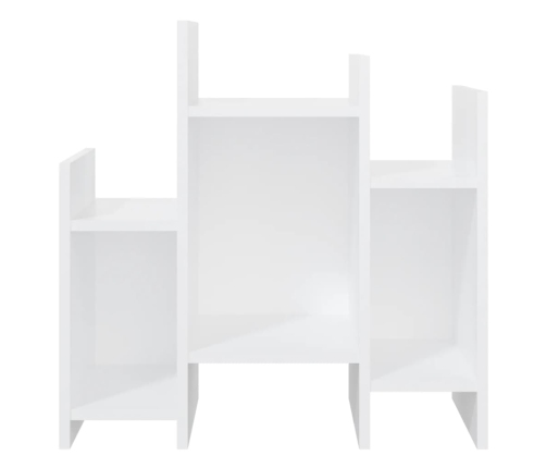 Armario auxiliar de madera contrachapada blanco 60x26x60 cm