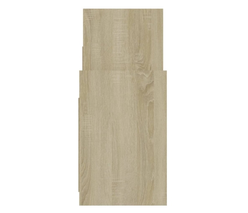 Armario auxiliar madera contrachapada roble Sonoma 60x26x60 cm