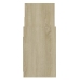 Armario auxiliar madera contrachapada roble y blanco 60x26x60cm