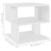 Mesa auxiliar de madera contrachapada blanco 40x40x40 cm