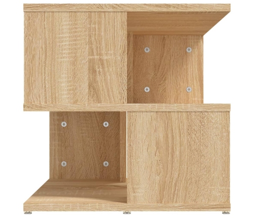 Mesa auxiliar de madera contrachapada roble Sonoma 40x40x40 cm