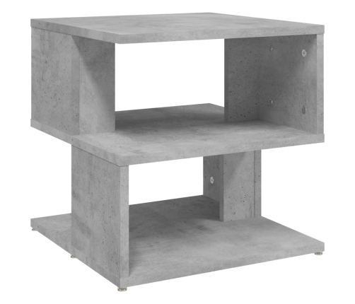 vidaXL Mesa auxiliar de madera ingeniería gris hormigón 40x40x40 cm