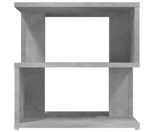 vidaXL Mesa auxiliar de madera ingeniería gris hormigón 40x40x40 cm