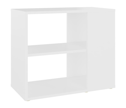 Armario auxiliar de madera contrachapada blanco 60x30x50 cm