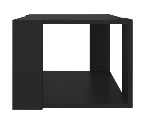 vidaXL Mesa de centro de madera contrachapada negro 40x40x30 cm