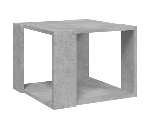 Mesa de centro madera contrachapada gris hormigón 40x40x30 cm