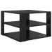 vidaXL Mesa de centro madera contrachapada negro brillante 60x60x40 cm