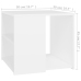 vidaXL Mesa auxiliar de madera contrachapada blanco 50x50x45 cm