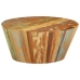 Mesa de centro de madera maciza reciclada Ø65x31 cm