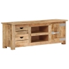 Mueble para TV de madera maciza de mango rugosa 110x30x40 cm