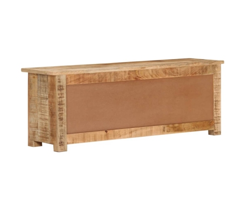 Mueble para TV de madera maciza de mango rugosa 110x30x40 cm