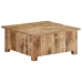 vidaXL Mesa de centro de madera maciza de mango 67x67x30 cm