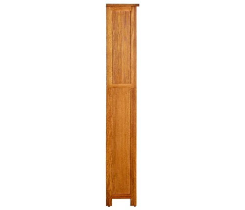 vidaXL Estantería de 5 niveles de madera maciza de roble 70x22x140 cm