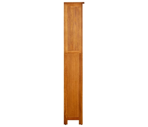 Estantería de 5 niveles de madera maciza de roble 45x22x140 cm