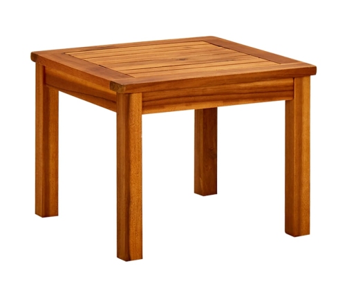 Mesa de centro de jardín madera maciza de acacia 45x45x36 cm