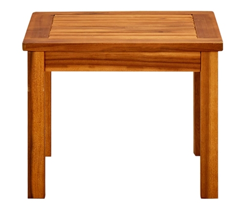 Mesa de centro de jardín madera maciza de acacia 45x45x36 cm