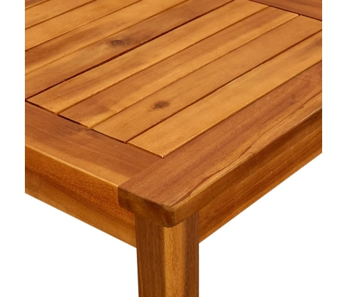 Mesa de centro de jardín madera maciza de acacia 45x45x36 cm