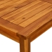 Mesa de centro de jardín madera maciza de acacia 45x45x36 cm