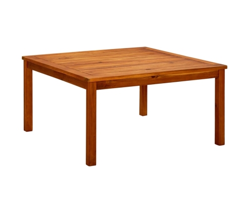 Mesa de centro de jardín madera maciza de acacia 85x85x45 cm