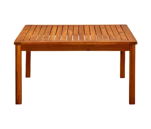 Mesa de centro de jardín madera maciza de acacia 85x85x45 cm