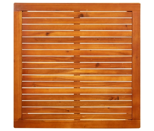 Mesa de centro de jardín madera maciza de acacia 85x85x45 cm