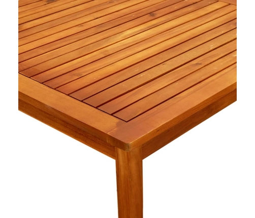 Mesa de centro de jardín madera maciza de acacia 85x85x45 cm