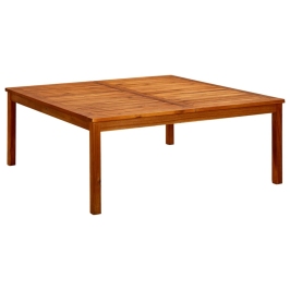 Mesa de centro de jardín madera maciza de acacia 110x110x45 cm