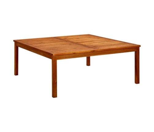 Mesa de centro de jardín madera maciza de acacia 110x110x45 cm