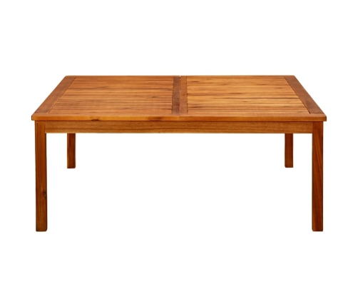 Mesa de centro de jardín madera maciza de acacia 110x110x45 cm