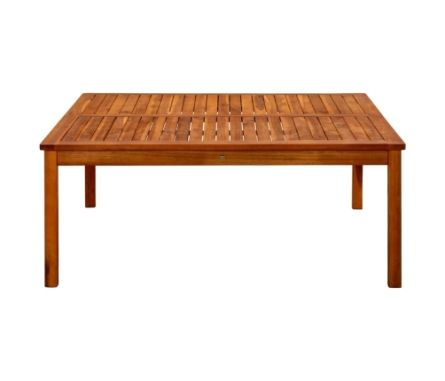 Mesa de centro de jardín madera maciza de acacia 110x110x45 cm