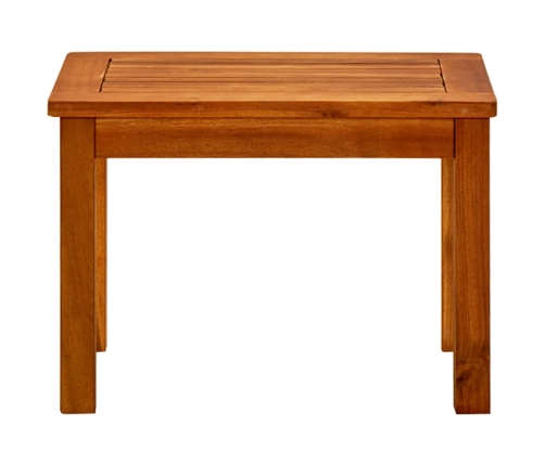 Mesa de centro de jardín madera maciza de acacia 50x35x36 cm