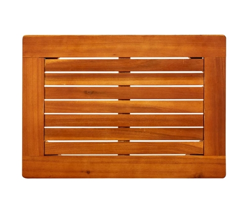 Mesa de centro de jardín madera maciza de acacia 50x35x36 cm