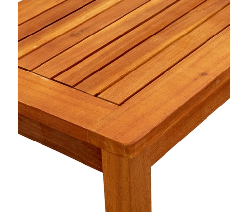 Mesa de centro de jardín madera maciza de acacia 50x35x36 cm