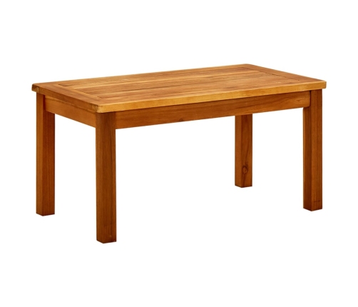 vidaXL Mesa de centro de jardín madera maciza de acacia 70x40x36 cm