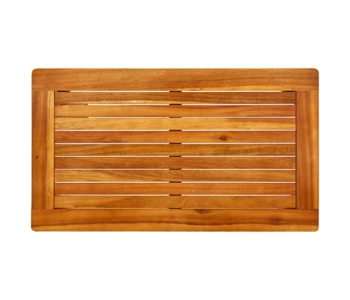 vidaXL Mesa de centro de jardín madera maciza de acacia 70x40x36 cm