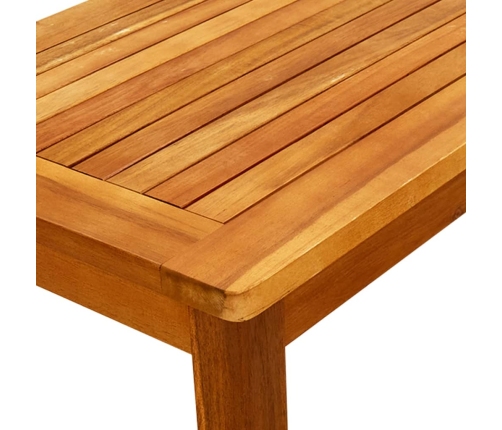 vidaXL Mesa de centro de jardín madera maciza de acacia 70x40x36 cm