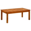 vidaXL Mesa de centro de jardín madera maciza de acacia 90x50x36 cm