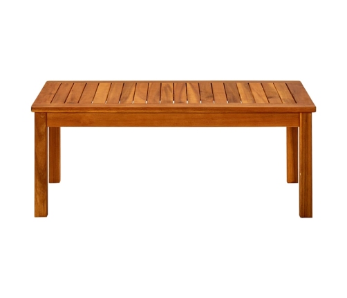 vidaXL Mesa de centro de jardín madera maciza de acacia 90x50x36 cm