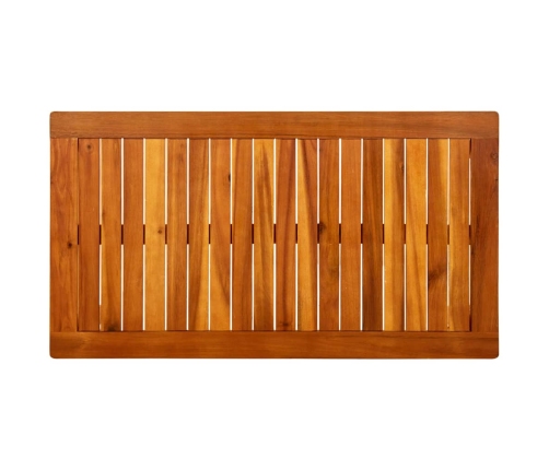 vidaXL Mesa de centro de jardín madera maciza de acacia 90x50x36 cm