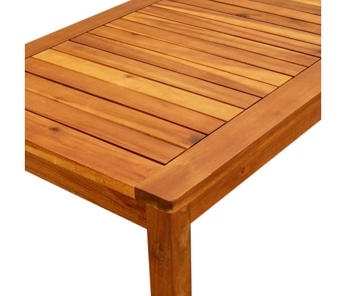 vidaXL Mesa de centro de jardín madera maciza de acacia 90x50x36 cm