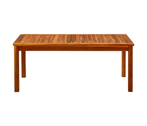 vidaXL Mesa de centro de jardín madera maciza de acacia 110x60x45 cm