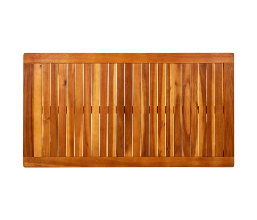 vidaXL Mesa de centro de jardín madera maciza de acacia 110x60x45 cm