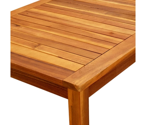 vidaXL Mesa de centro de jardín madera maciza de acacia 110x60x45 cm