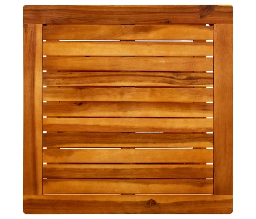 vidaXL Mesa de centro de madera maciza de acacia 60x60x45 cm