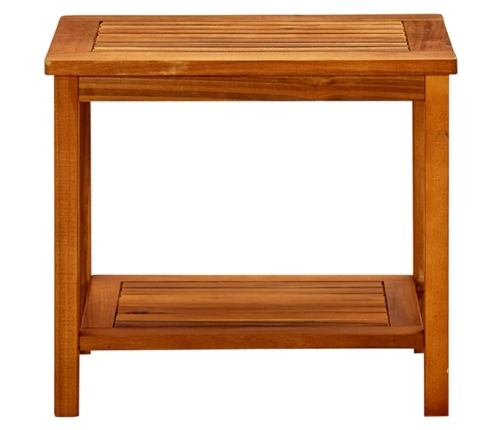 Mesa de centro de madera maciza de acacia 50x35x45 cm