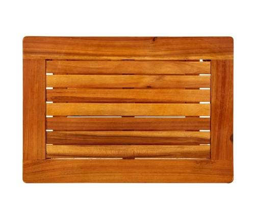 Mesa de centro de madera maciza de acacia 50x35x45 cm