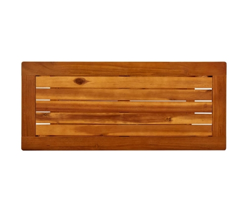 Mesa consola de jardín madera maciza de acacia 80x35x75 cm